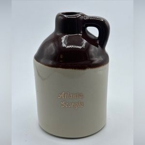 Vintage Souvenir Mini Stoneware Jug Atlanta Georgia Made in USA  #499